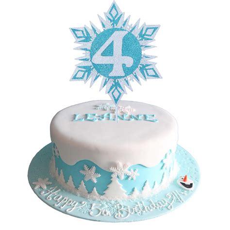 Buy Glittery Frozen Cake Toppers 4 Frozen Cake Topper 4th Birthday