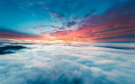 Download Sea Of Clouds Sky Horizon Nature Cloud 4k Ultra Hd Wallpaper By Jerry Zhang