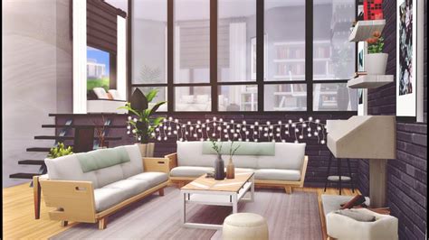 Loft Apartment W Platforms Sims 4 Stop Motion Build No Cc Youtube