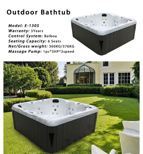 Balboa Acrylic Outdoor Massage Swim Spa Hot Tubs For 7 Person