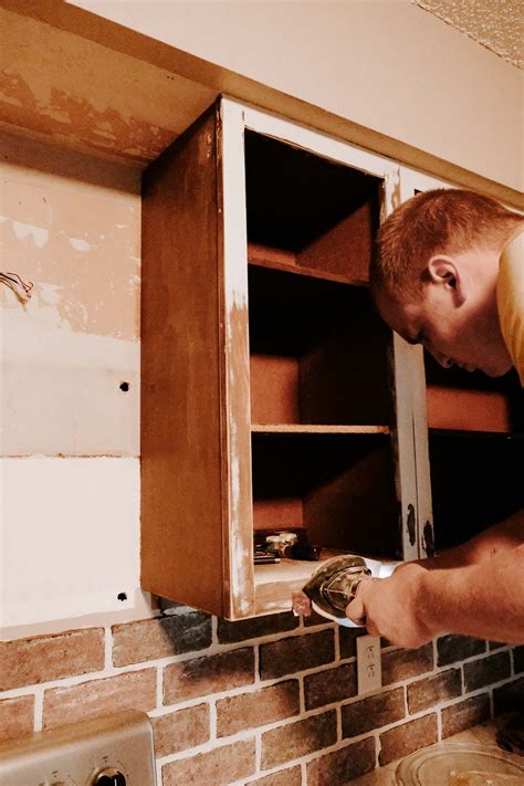 First, remove the furniture from the wall if it can be done and take them to a place to work out. How to Repaint Kitchen Cabinets the Right Way - MY CHIC ...