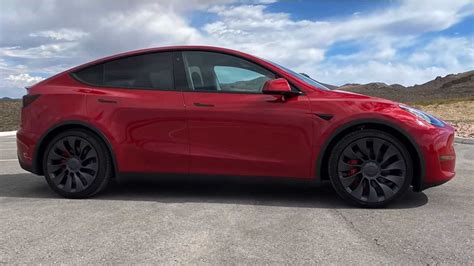 The model y shares an estimated 75% of its parts with the tesla model 3, which includes a similar interior design and e. tesla model y performance red | Motor1.com Photos