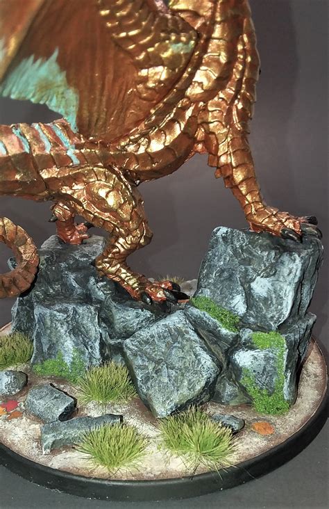 77565 Kyphrixis The Copper Dragon Show Off Painting Reaper