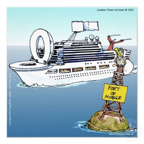 Lets Go On A Cruise Funny Poster Zazzle Funny Posters Cartoons