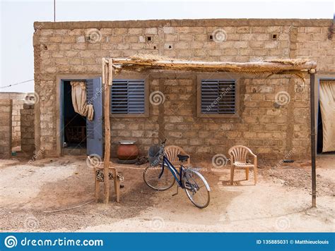 Common House Of Ouagadougou Burkina Faso Stock Image Image Of Front