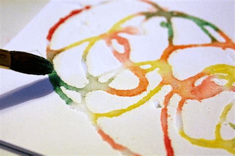 Salt Glue And Watercolor Paint Process Art Activity Process Art Art