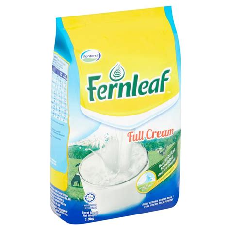 Pour yourself a glass of goodness with fernleaf uht milk. Fernleaf Full Cream Milk Powder 1.8kg - DeGrocery
