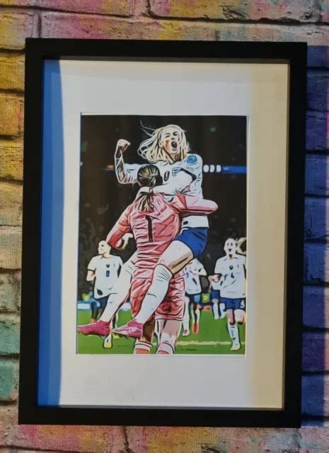 England Womens World Cup 2023 Kelly Earps Daly Football Picture Pop Art