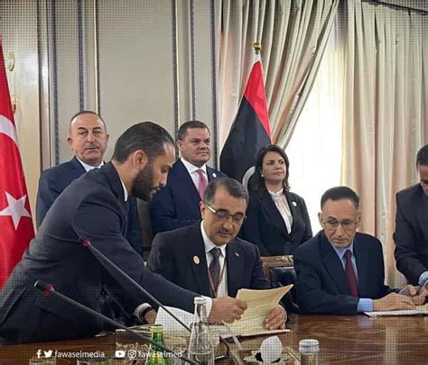 Libyas Tripoli Government Signs Economic Deals With Turkey