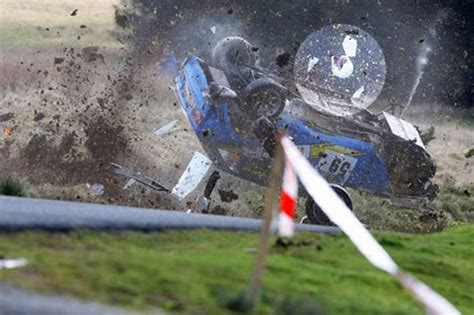 Incredible Video Of 115mph Rally Car Crash Which Left Driver With Minor