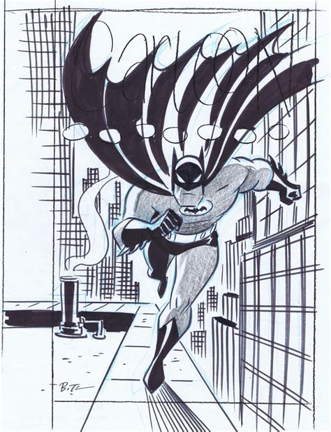 Bruce Timm Batman In Phillip Hesters 90s Comic Art Gallery Room