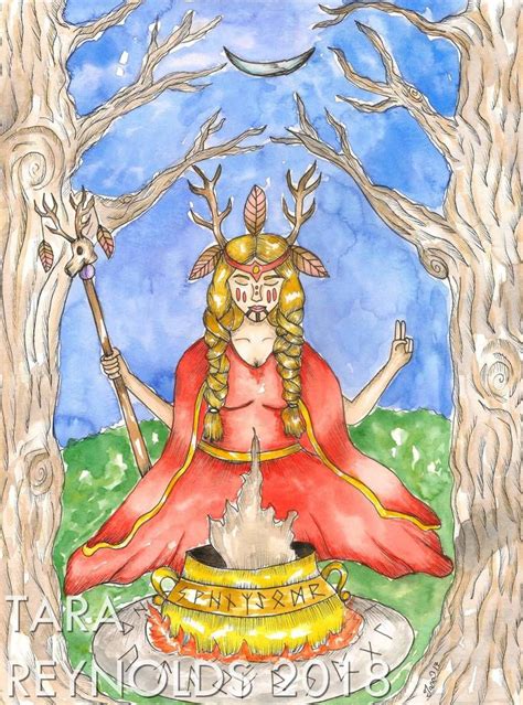 The Volva Nordic Shamanistic Witch Priestess Art Pagan Art Viking Art