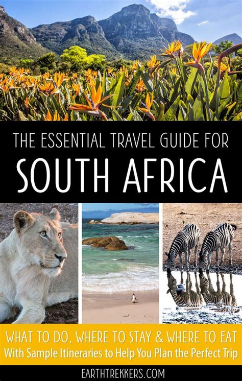 South Africa Travel Guide And Itinerary Visit Cape Town Kruger