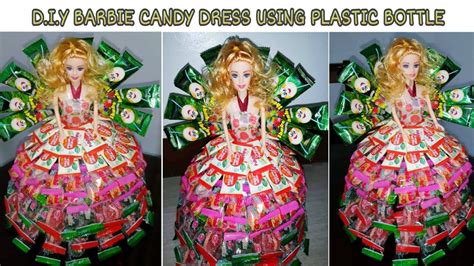 Diy Barbie Doll Candy Dress Using Mineral Gallon Youtube