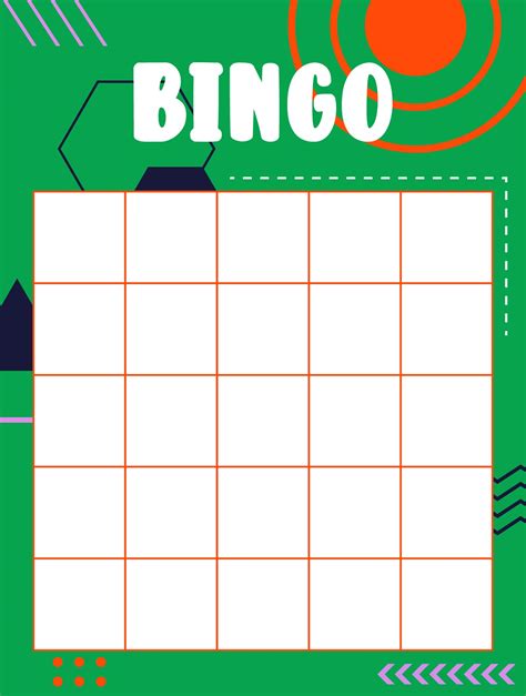 Free Printable Blank Bingo Sheet Etpbf