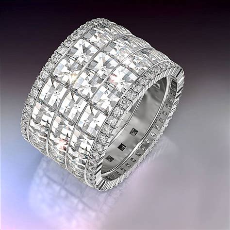 If you want to hire a wedding band that'll make. Blaze and Pave' Wide Wedding Band