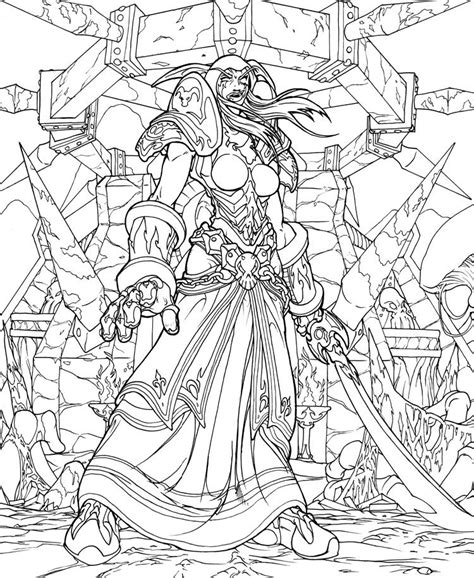 World Of Warcraft Coloring Pages Coloring Home