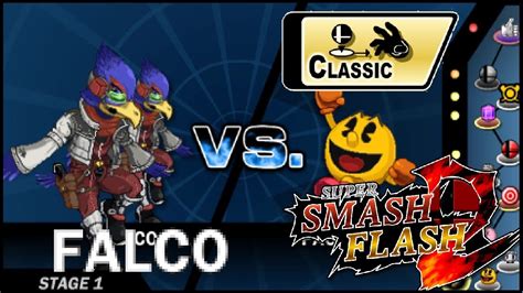 Super Smash Flash 2 Classic Mode Falco Youtube