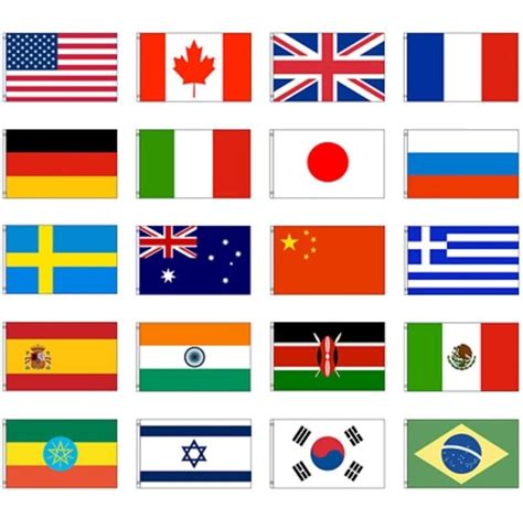 Individual Country Flags Of The World