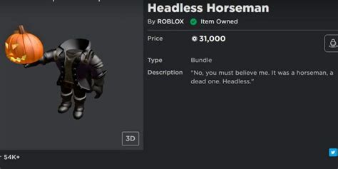 Roblox How To Get The Headless Horseman