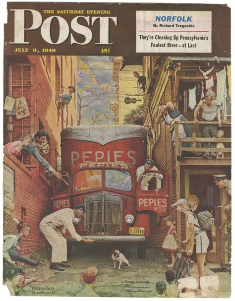 Norman Rockwell Signed Saturday Evening Post Cover 1949 House Of Roulx