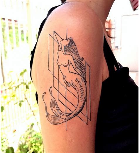 Brilliant mermaid tattoo on shoulder. 18+ Mermaid Tattoo Designs, Ideas8 | Design Trends ...