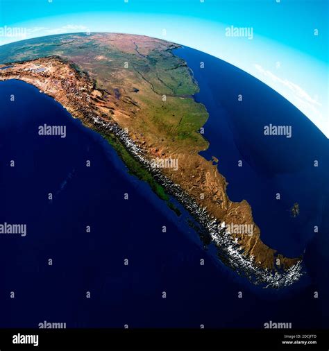 Globe Map Of South America Geographical Map Physics Cartography