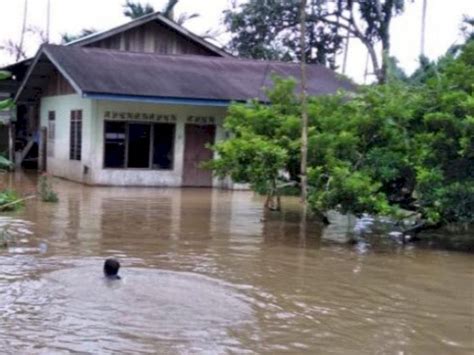 Intensitas Hujan Tinggi 46 Desa Di Aceh Terendam Banjir Akibat Air