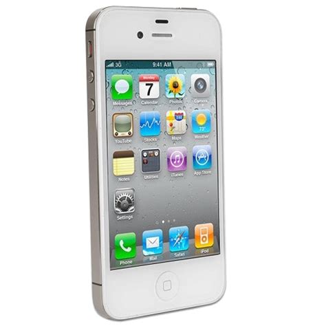 Apple Iphone 4 8gb 35 Touchscreen Dual Camera Smartphone In White
