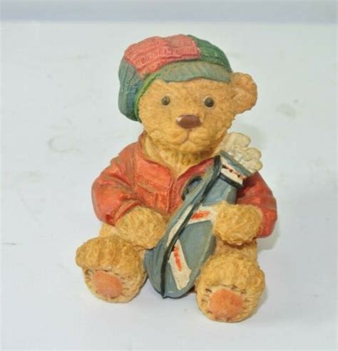 Take Me Home Teddies Golfer Glen Figurine Read Ebay