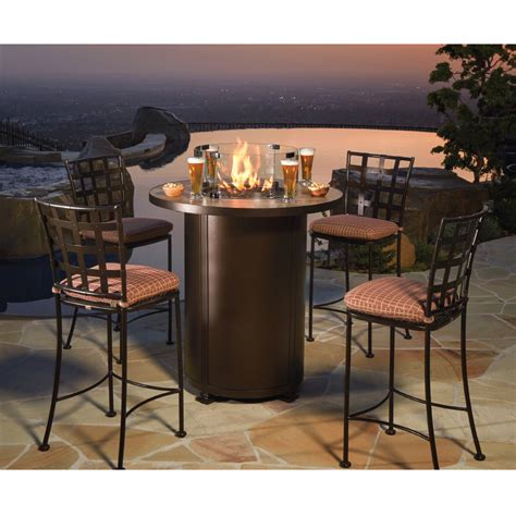 You can place them between lounge chairs and sofas to tie together your patio or deck decor. Modern Outdoor Ideas High Top Table And Chairs Cast ...