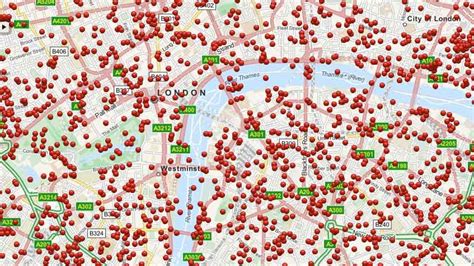 This Map Shows The Locations Where Bombs Fell On London During World