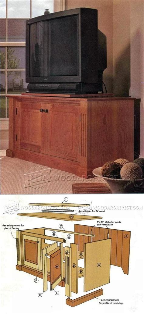 Media Center Plans - Furniture Plans and Projects | WoodArchivist.com