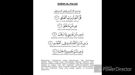 It is a short surah of just six ayahs, asking allah for protection from the evil satan. Surah al-falaq(rumi) - YouTube