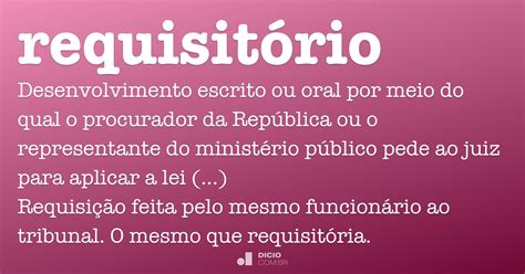 Requisitório Dicionário Online De Português