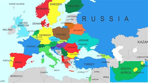 Europe Map Countries And Capitals Stuning By Country In | Europe map, World map europe, Europe