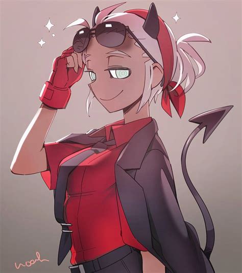 1004x525 illustrator turns his sons' drawings into awesome anime character. Truly Awesome (by @noaharbre) - Helltaker | Anime, Anime ...