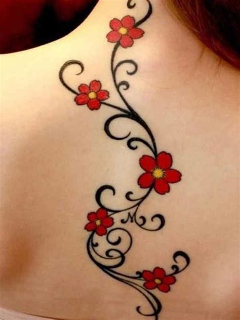 Tattoo Flower Vines Designs Lily Flower Tattoos Flower Tattoo