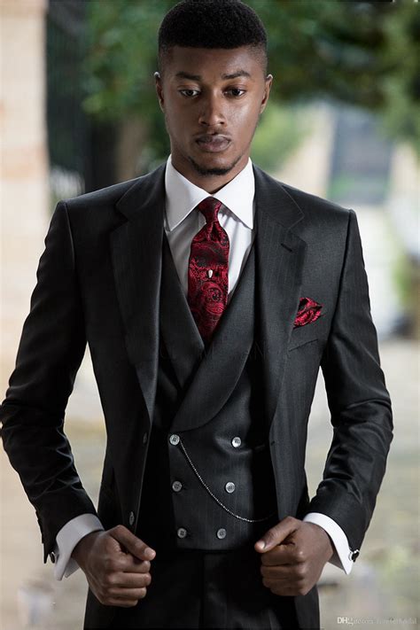Build your forever wardrobe with farfetch & choose ✈ express delivery at checkout. High Quality Designer Slim Fit Men Suits Full Black Three ...