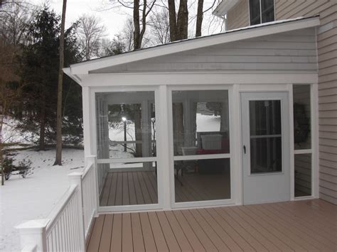 Enclosed Deck Enclose Your Screen Porch Custom Decks Of Fairfield