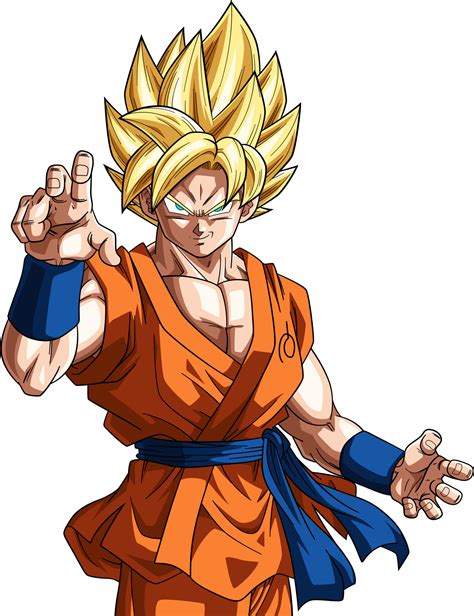 Goku Ssj Super Saiyan Goku Render Free Transparent Png Clipart Sexiz