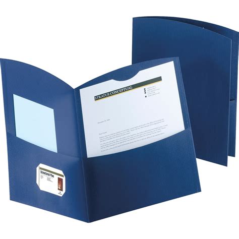 Oxford Oxf5062523 Contour Two Pocket Folders 25 Box Dark Blue