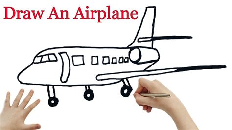 Simple Airplane Drawing Step By Step Hubhon