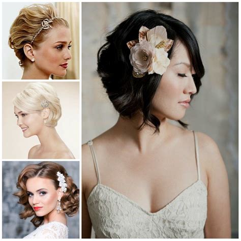 42 Beautiful Wedding Hairstyles For Short Hair Fashion And Wedding