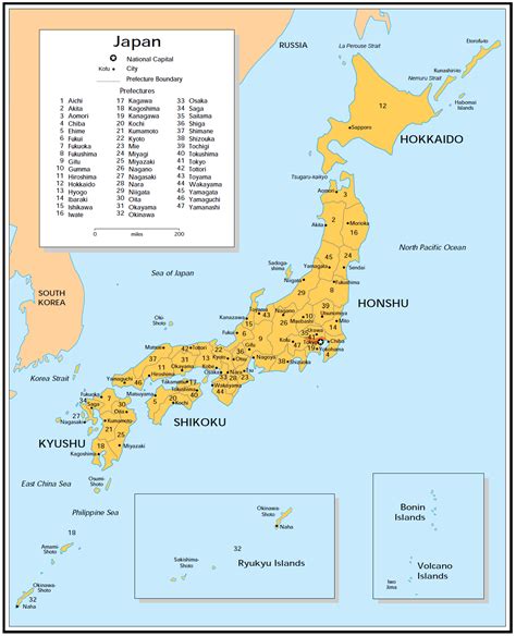 Cities Of Japan Map •