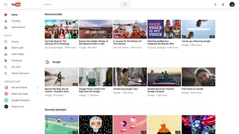 Youtube Revamps Its Desktop Site With An Updated Design Optional Dark