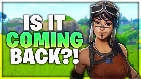 Get that dirt off your shoulder. Is the Renegade Raider coming back in 2018? (Fortnite ...