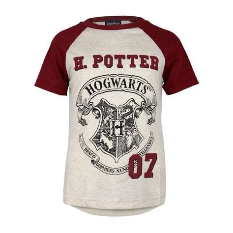 Harry Potter Girls Hogwarts Crest Raglan T Shirt Cdon