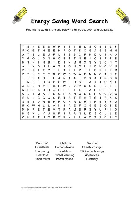 4 Best Images Of Fossil Word Search Printable 5th Grade Science Word
