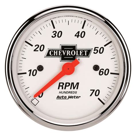 Auto Meter® 1398 00408 Chevy Vintage Series 3 18 In Dash Tachometer